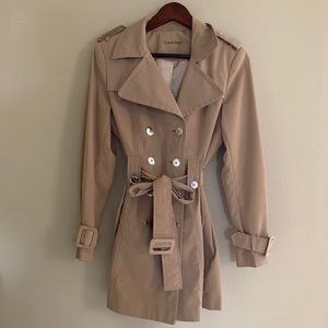 Calvin Klein Beige Trench Coat